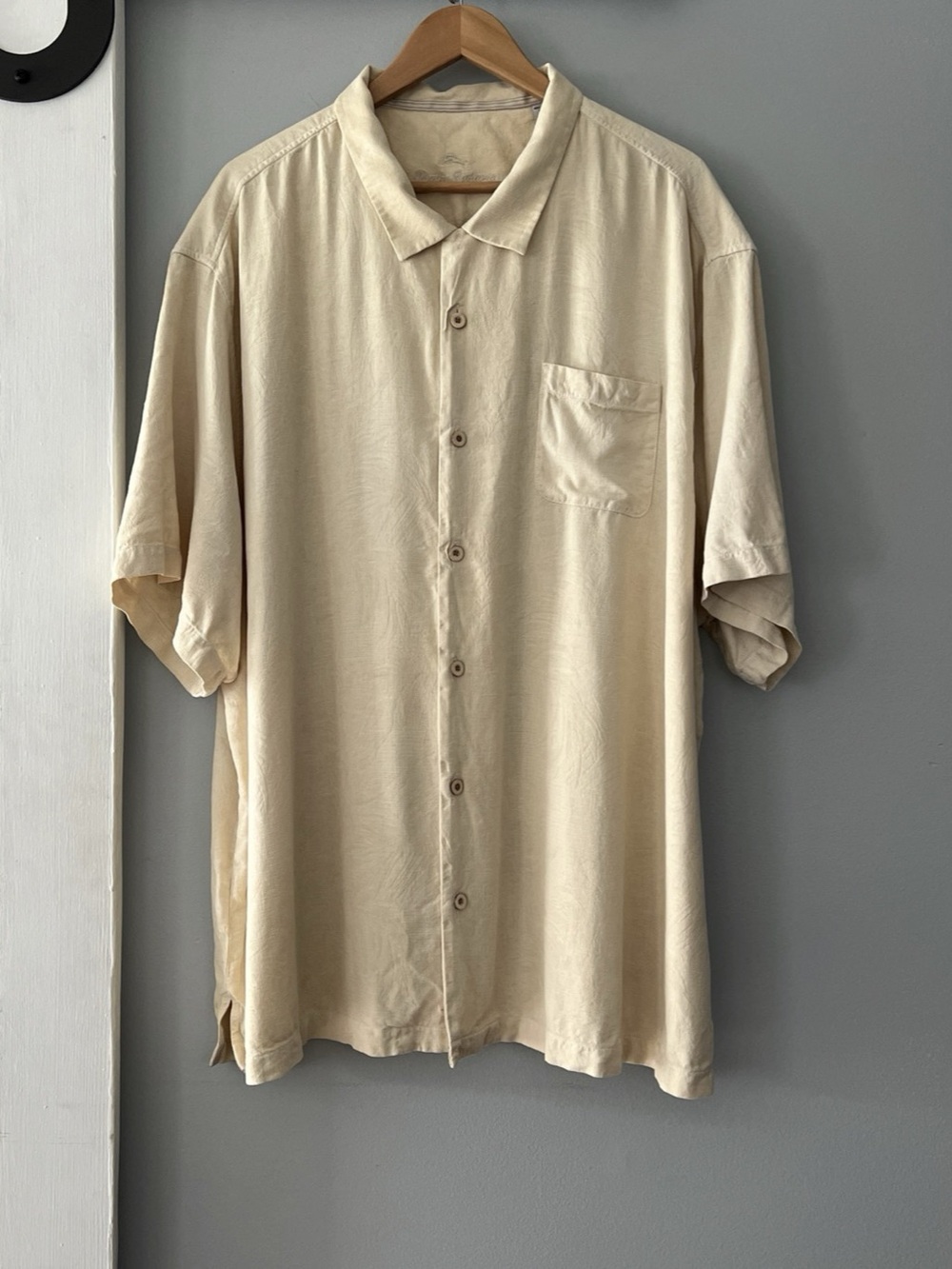 Tommy Bahama Silk Button Down Short Sleeve Hawaiian Camp Shirt 4XL
